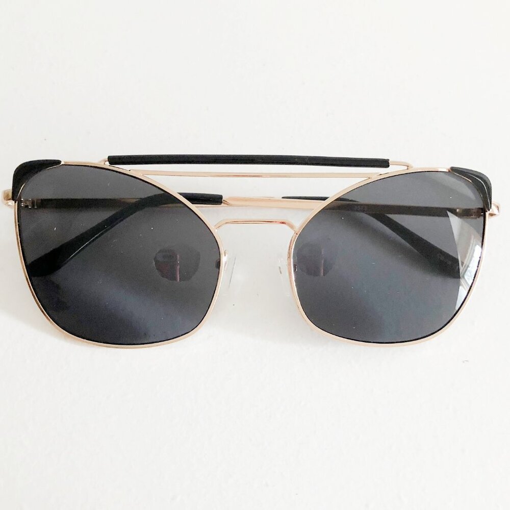 Black Gold Cat Eye Sunglasses